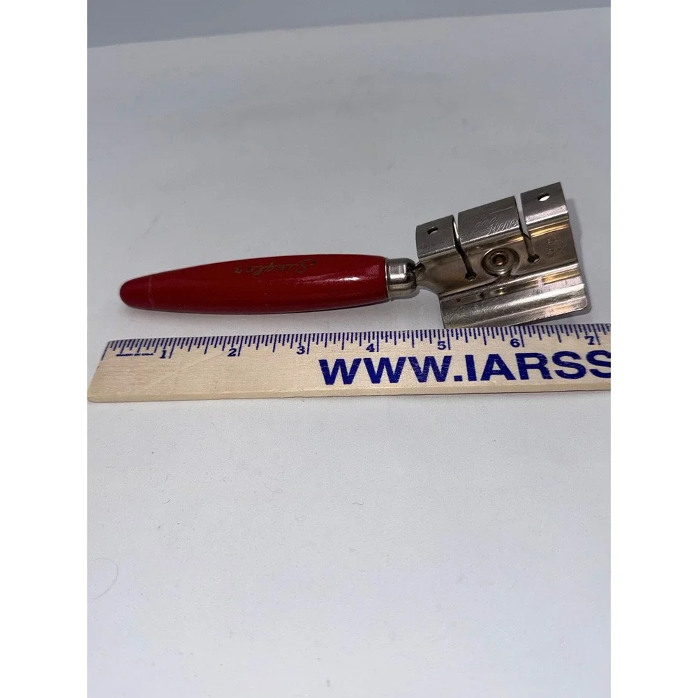Knife Sharpener Red Vintage Siegler Warm Floor Heaters Promo Tool